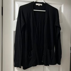 Loft lightweight black cardigan, size Small